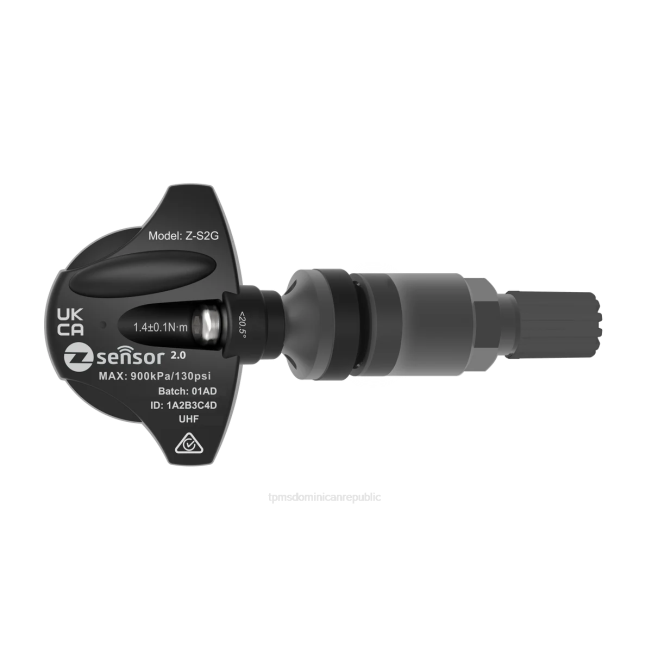 HDDT53 sensor de presión de neumáticos mercedes - Holden oe sensor tpms de repuesto - oe p/n 95712232, 13598773 frecuencia 433mhz vástago de válvula de metal - gris oscuro