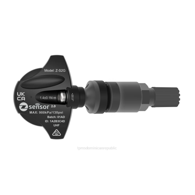 HDDT1187 sensor TPMS honda - Sensor tpms de repuesto original para automóviles alpina - oe p/n 36112360420 frecuencia 433mhz vástago de válvula de metal - gris oscuro